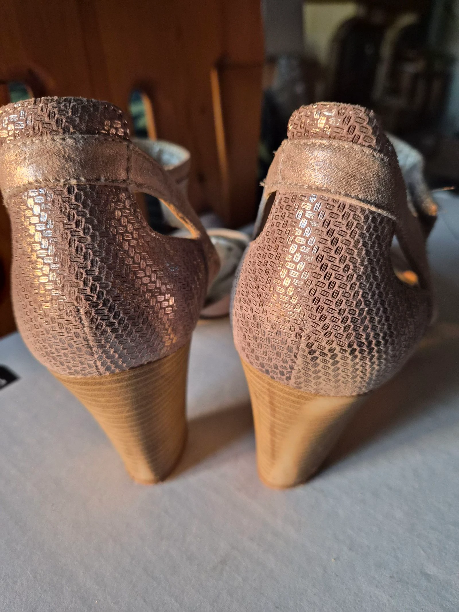 Zapatos plateados de tacón Geo Reino talla 39 – photo 6
